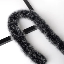 Натуральный утолщенный мех кролика отделка одежды аксессуары из натурального меха полосы для свитера пальто капюшон шляпа Diy пушистый