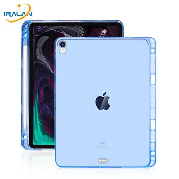 

Case For iPad Pro 11 2018 Soft Transparent TPU Back Cover For iPad Pro 11 2018 Case With Pencil Holder Tablet Case A1980 A2013