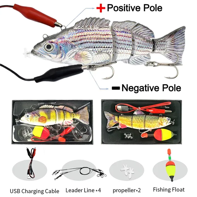 Leurre De Pêche Robotique Automatique, Wobbler Électrique, Appât  Électronique Multi-articulé, Swimbait, Lumière Led Usb - De Pêche Leurres -  AliExpress