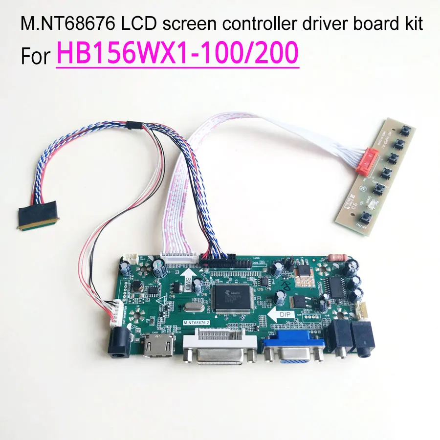 Для HB156WX1-100/200/500/600 1366*768 VGA HDMI DVI ноутбук ПК ЖК-дисплей М. NT68676 экран контроллер