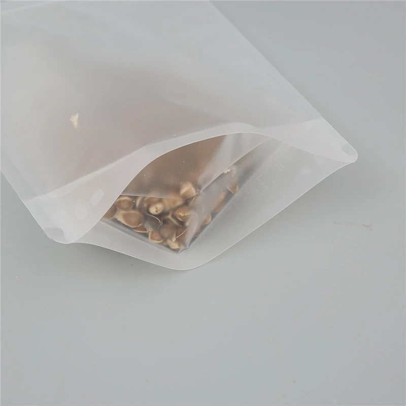 StoBag 50pcs PE Matte Transparent Self-supporting Ziplock Food Packaging Bag Tea Dried Fruit Plastic Self-supporting Zipper Bag 4