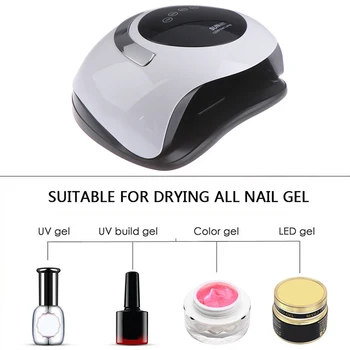 

120W High Power Nail Dryer Fast Curing Speed Gel Light Nail Lamp LED UV Lamps For All Kinds of Gel With Timer And Smart Sensor