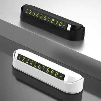 

Car Interior accessories Car Parking Card Temporary stop sign Phone Number Sticker Drawer Style Hidden Auto Plate Car Styling