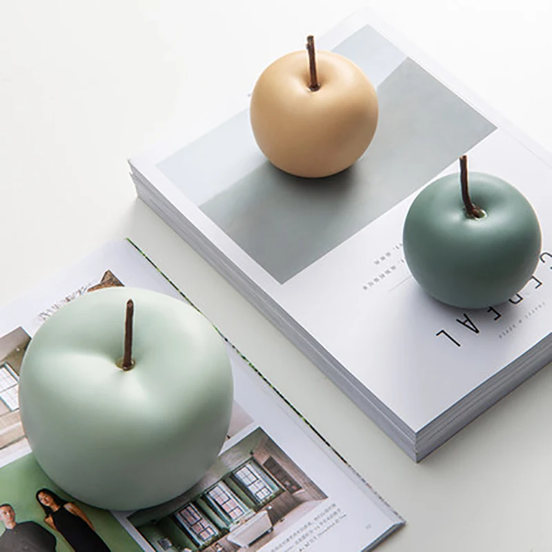 Accessori Per La Decorazione Della Casa Adornos Para Casa Nordic Ceramic Apple Creative Living Room Office Tv Cabinet Desktop Small Crafts