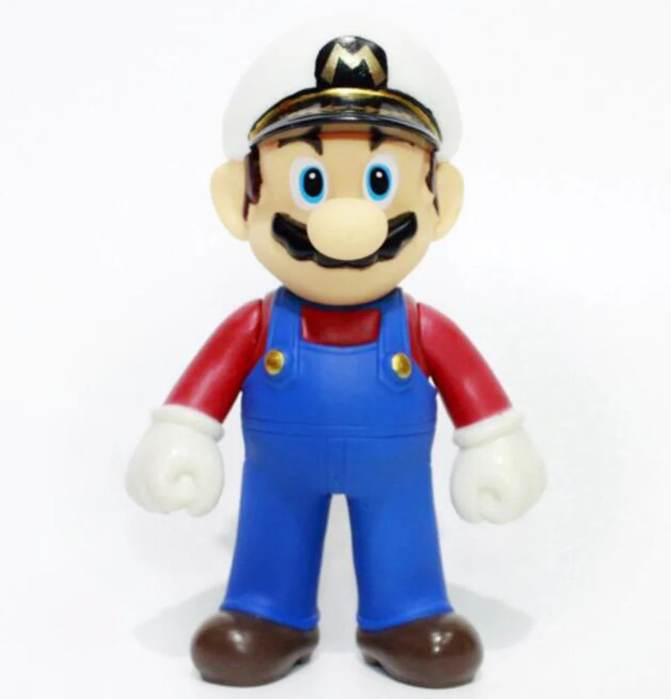 EMS 100/лот 15 видов стилей Super Mario Bros Odyssey Cappy Mario Luigi Waluigi Wario 12,5 см ПВХ фигурка модель - Цвет: Captain Mario