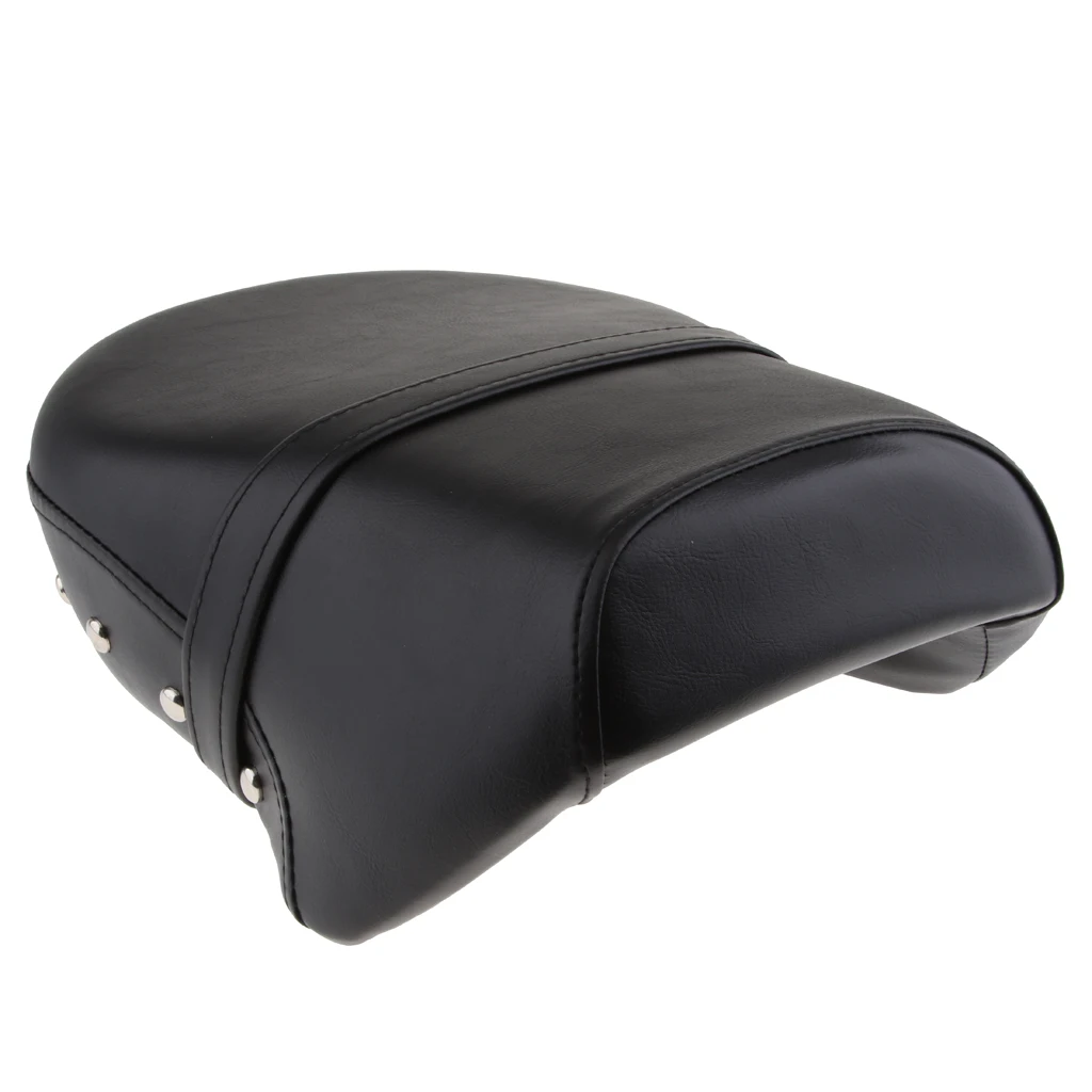 Deluxe Motorcycle Leather Passenger Seat for Harley Sportster XL 883 1200 Retro Rivet Style |