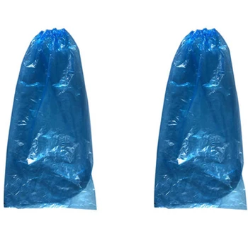 

200Pcs Disposable Boot Covers Plastic Thick Shoes Covers Outdoor Waterproof Protective Homes Shoe Cover