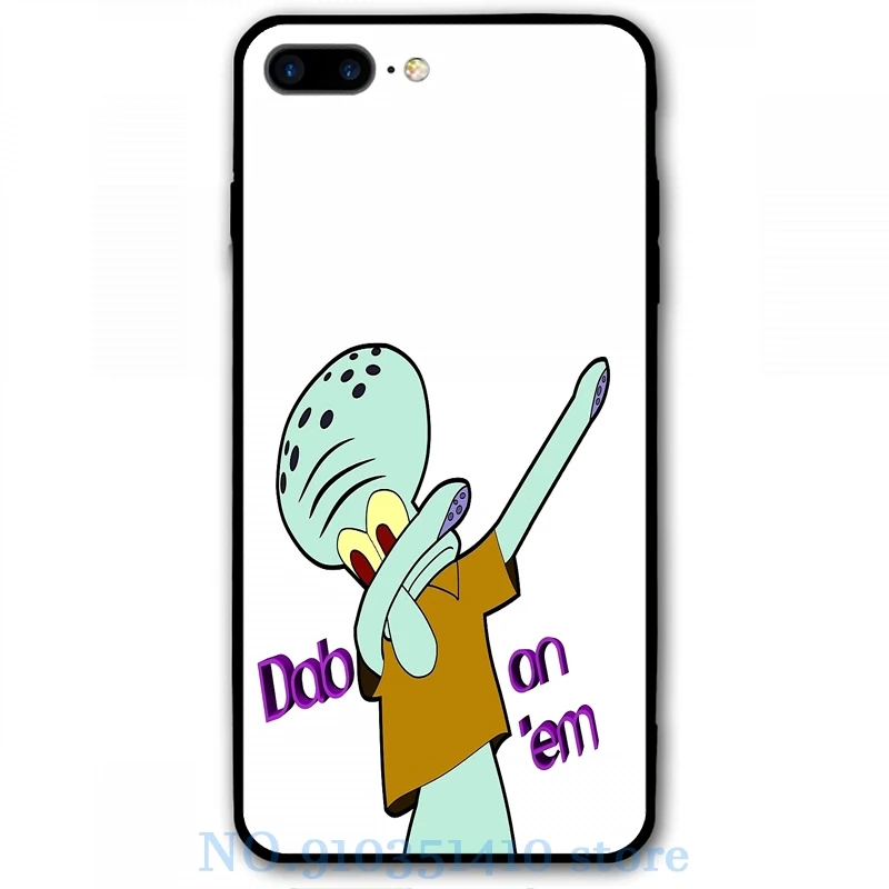 Вытирая Squidward Чехол для мобильного телефона iPhone 12 Pro 11 X XR XS Max 8 7 6 6s Plus 5s Мягкий ТПУ