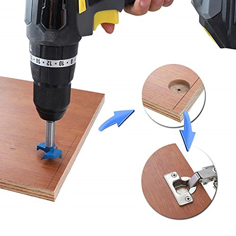 Wood Jig 35mm Hinge Hole Saw For Furniture Door Cabinet Installation Pocket Tool Carpentry | Инструменты