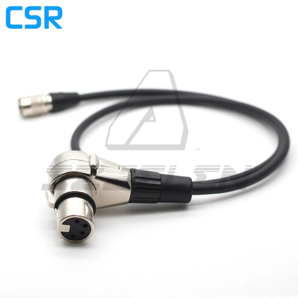 SONY камера Hirose 4pin 12V to Right angle XLR 4pin female для питания адаптер питания кабель питания