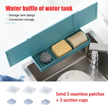 

Telescopic Sink Water Baffle Drain Rack Anti-splash Baffle Kitchen Shelf Sink Water Splash Guard Water Splash Guard Kitchen tool
