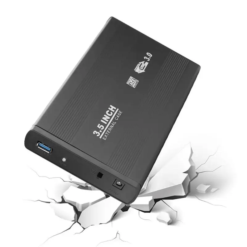 VKTECH 3,5 дюймов жесткого диска SATA HDD SSD корпус для внешнего жесткого USB3.0/USB2.0 5 Гбит/с Последовательный интерфейс SATA HDD/SSD Алюминий сплав жесткого диска чехол