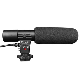 

Portable Phone Microphone Stereo Condenser Phone Interview Microphone with Muff for Smartphone iPhone Samsung Huawei