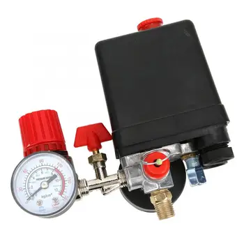

1 pcs Pressure Valve Switch 4-Holes Manifold Relief Regulator Gauges Air Compressor Accessories