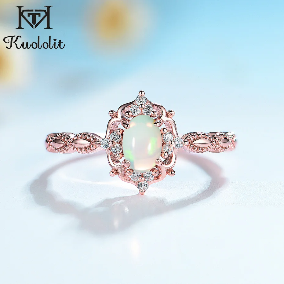 Куолулит натуральный опал драгоценный камень кольца для женщин кольцо из стерлингового серебра 925 свадьба ручной работы обручальное кольцо часть подарок ювелирные украшения|Кольца| | АлиЭкспресс