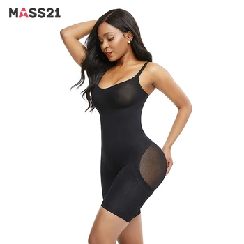 

MASS21 Seamless Bodysuit High Waist Tummy Control Underwear Adjustable Strap Waist Trainer For Women Breathable Shapewear