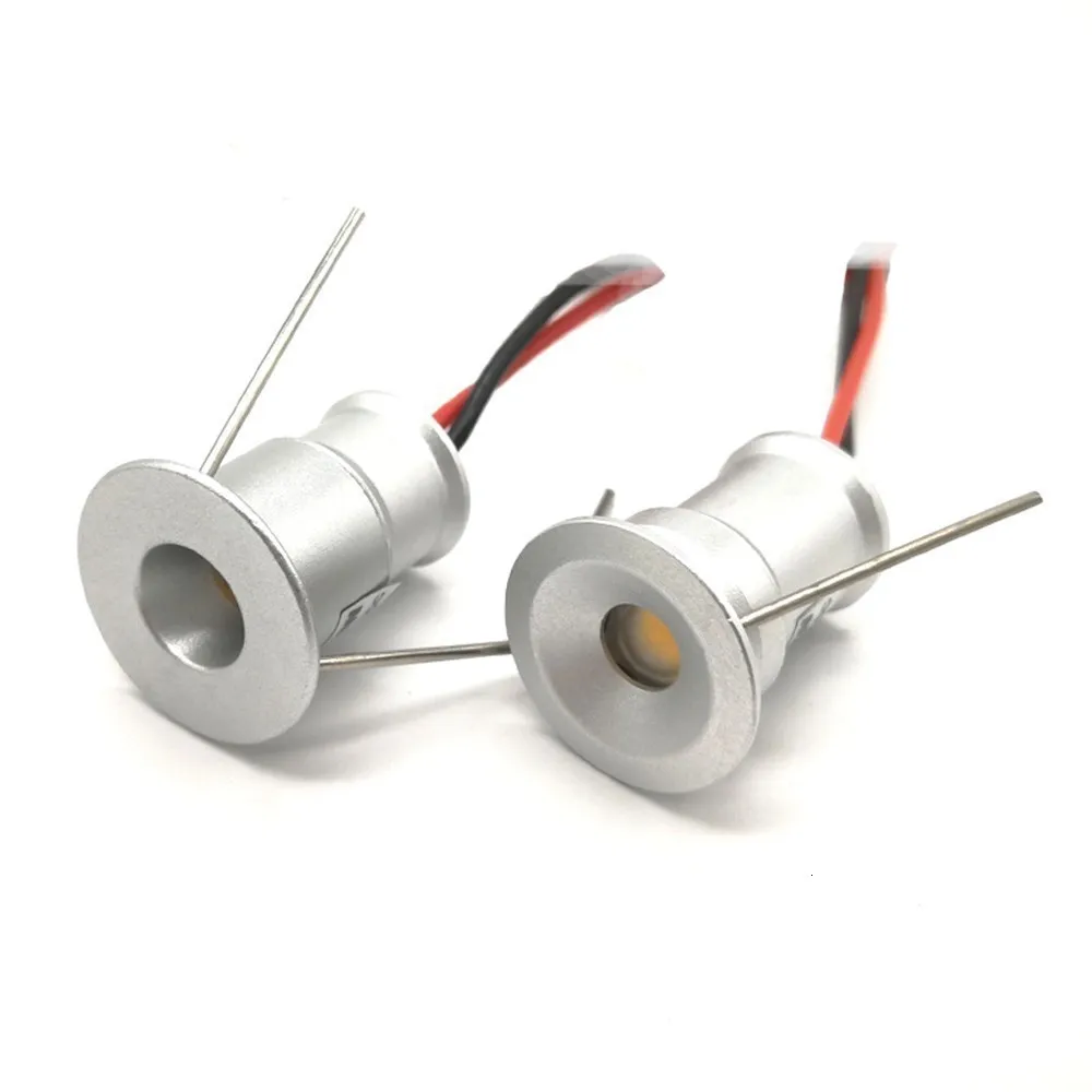 1W Mini LED Spotlight Ceiling Spot Light Recessed Downlight Showcase Kitchen Cabinet Stair Spot Light DC12V/3V Dimmable Foco Led