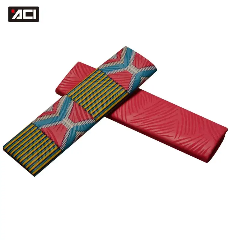 

ACI 2 + 2 Yards Ankara Fabric African Real Wax Prints Ghana Kente Fabric Tissu Africain Batik Wax Nigeria African Ankara Fabric