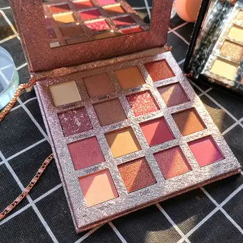 

16-Color Glitter Matte Eyeshadow Palette Long-Lasting Waterproof Smudge-Proof Eye Shadow Chain Bag Eye Shadow