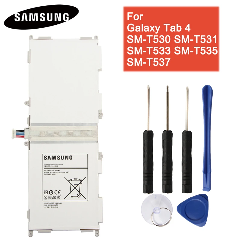 Аккумулятор EB-BT800FBE/FBC/FBU для samsung GALAXY Tab S 10,5 SM-T800 T801 T805C Tab Pro SM-P600 Tab3 P5220 Tab4 Note 10,1 - Цвет: For T530 T531 T533