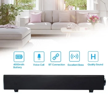 

BT168 Wireless BT Speaker Sound Box Support AUX TF Card U Disk USB Powered Built-In 4000Mah Rechargeable Batteries Compatible wi