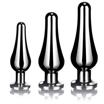 3pcs/set Anal Sex Toys Metal Small Butt Plug Tail Funny Plug Stainless Steel Anal Butt Plug for Women ButtPlug Gay Anal Beads 4
