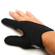 1Pcs Neoprene Fishing Gloves Half Protector Anti-Slip Anti-cut Two Finger Rod Wear Fish Catch Fingerless Outdoor Accessory