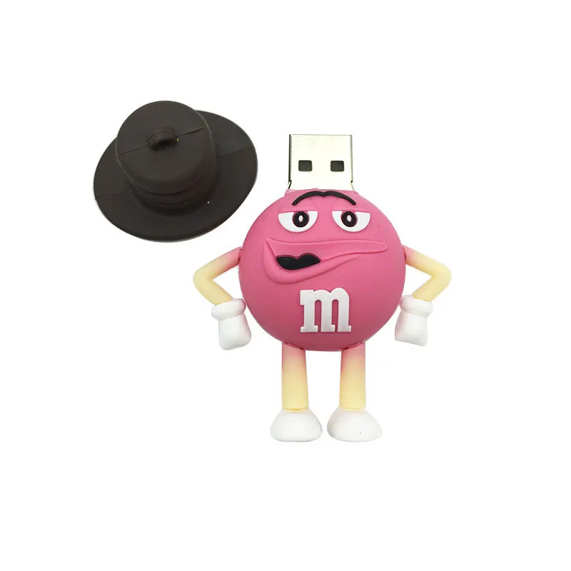 Колпак M Chocolate Beans USB флэш-накопитель 128 ГБ usb 2,0 4 ГБ 8 ГБ Флешка 16 ГБ 32 ГБ 64 ГБ usb-носитель Флешка