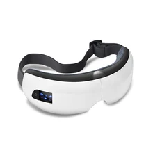 Нагрев снятие стресса портативный белый Bluetooth перезаряжаемый зрительный уход сжатие давления воздуха умный темный круг массажер для глаз