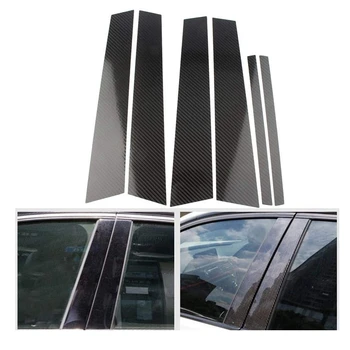 

Carbon Fiber Car Window B+C Pillar Post Frame Decal Trim Cover For-BMW 3Series F30 F31 F34 318 328 320 325 330 2013-2018