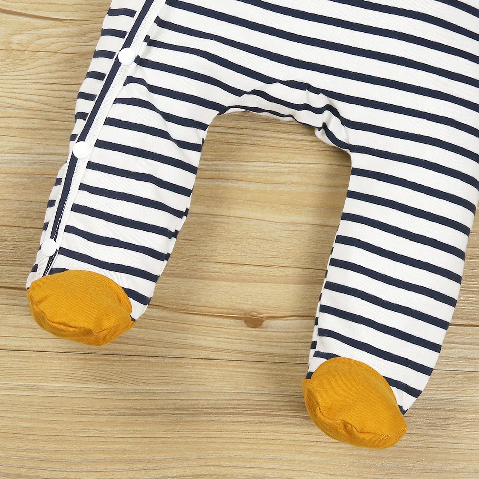PatPat New Arrival 2021 Spring and Autumn Baby Striped Jumpsuit Baby Unisex casual Stripes Jumpsuits Baby's Clothing