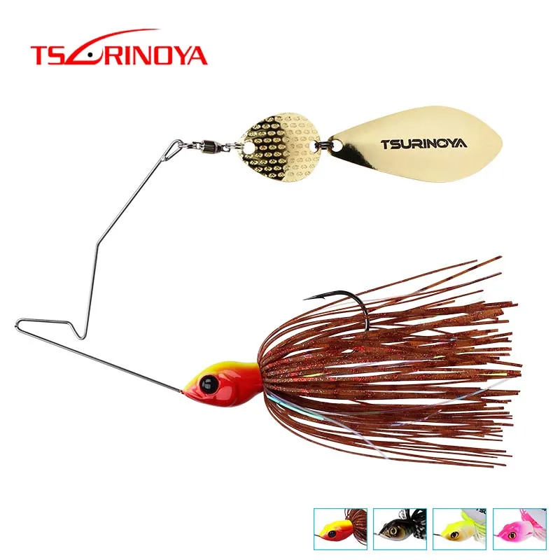 

TSURINOYA Top Water Buzz Bait Spinner Bait Metal Spoon Fishing Lure 17g 12cm Head Weight 11g Metal lure Jigs