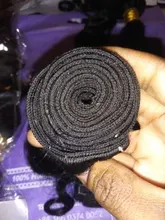 Mechones de pelo humano Remy con Perla Negra y ondas profundas, mechones de 30 pulgadas con cierre, 3 mechones