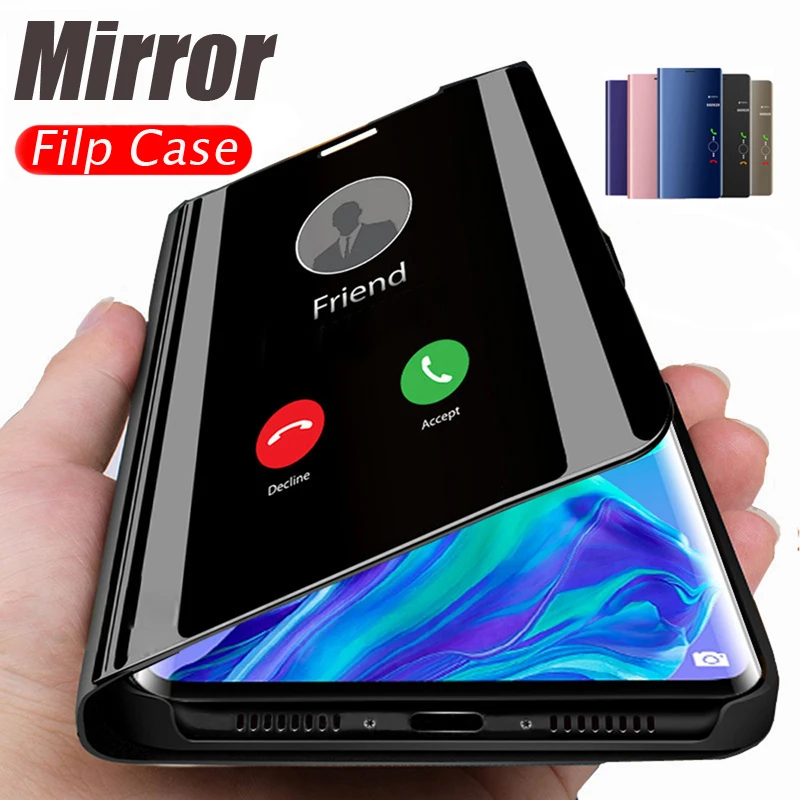 Чехол-книжка Smart mi rror для Xiao Red Note 8 7 6 5 K20 Pro 4X 7A 6A 5A Plus S2 кожаный чехол 9 SE 9T A1 A2 |