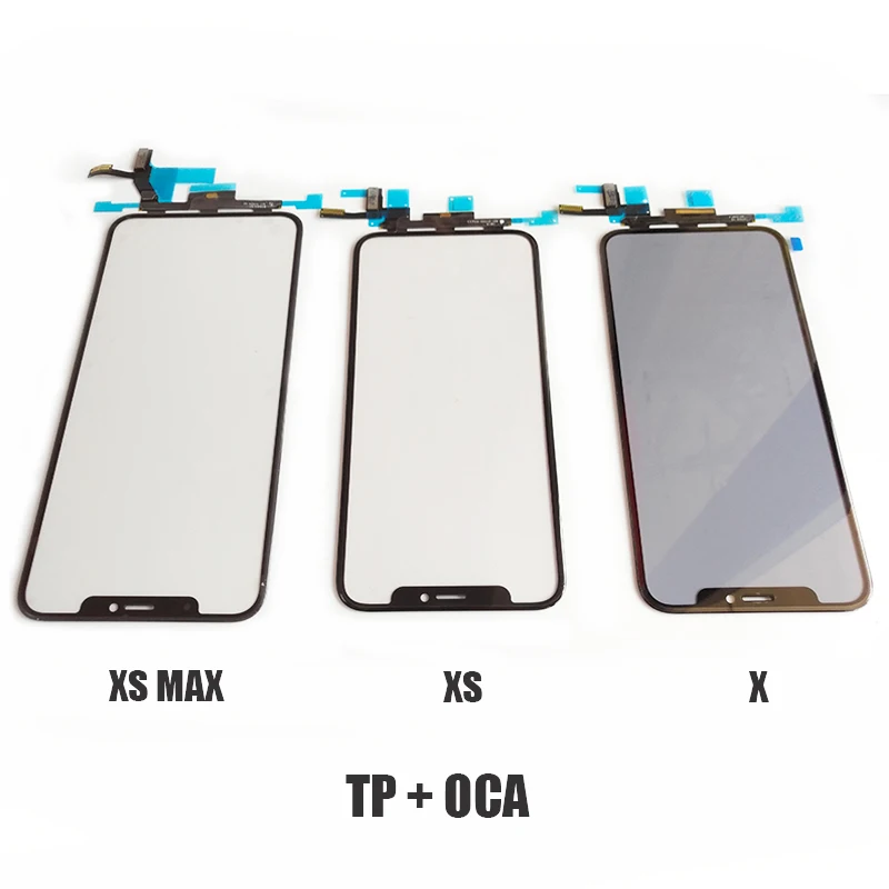 3 в 1 сенсорный экран стекло с TP Flex OCA фильм установлен для iPhone XS MAX X сломанный мобильный телефон ЖК дисплей Disply Ремонт Запчасти