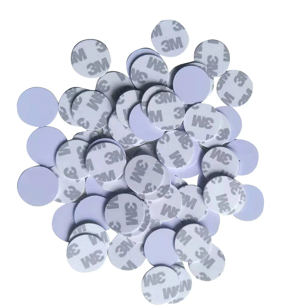 

(100PCS/LOT) Ntag216 NFC Tag Stickers Adhesive Coin Cards 3m 25mm 888 Bytes For All NFC Phones