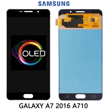 

For Samsung Galaxy A7 2016 A710 A710F A710M AMOLED Phone LCD Display Touch Screen Encoding Converter Assembly