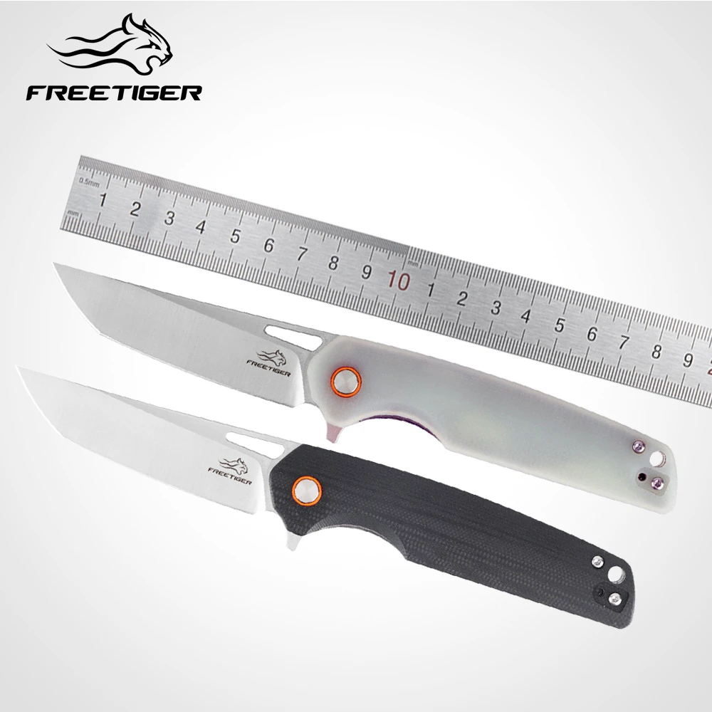 Freetiger Durable D2 Folding Knife Pocket Clip Mini Small Hunting