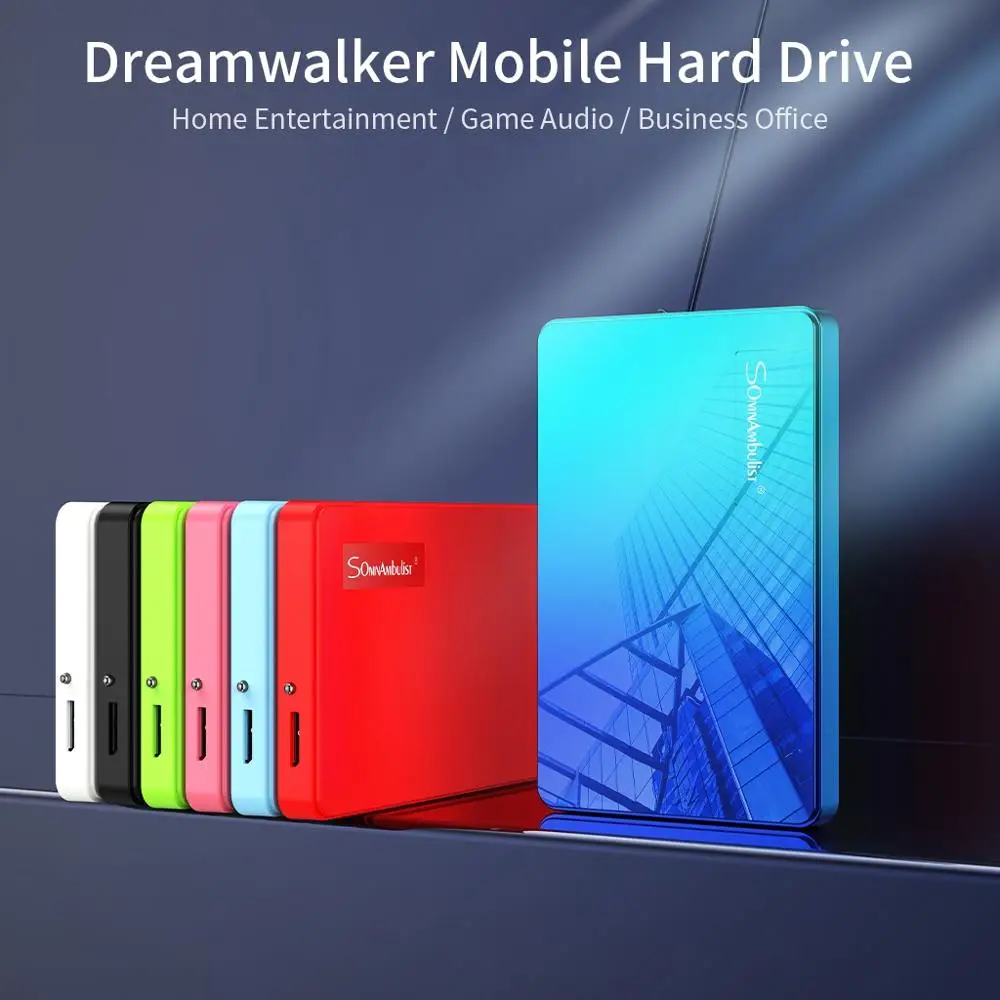 ABS couleur HDD 2.5 1 to disque dur externe 1 to 2 to dispositif de stockage disque dur pour ordinateur portable HD 1 to USB 3.0