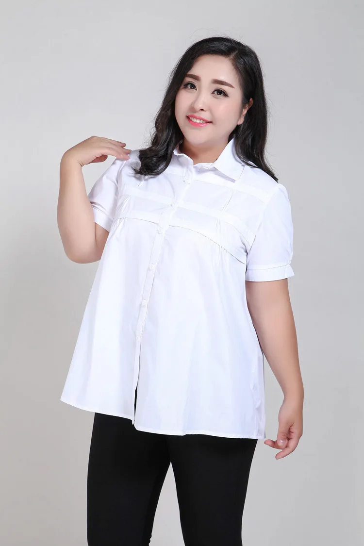 9XL 8XL 7XL 6XL 5XL blusa social feminina женские блузки Осенняя рабочая одежда хлопковые Блузки Топы Строгая рубашка большого размера M286
