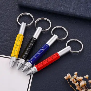 

Multi-function Metal Ballpoint Pen Mini Metal 6-in-1 Ballpoint Supplies Ballpoint Stationery Screwdriver Pen Pen Keychain R N2T8