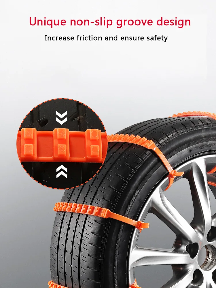 10/20Pcs Snow Chain Cable Tie Nylon Snow Car Non-slip Chain Mats Anti Skid for Tire SUV Wheel Tyre Cable Belt Bands