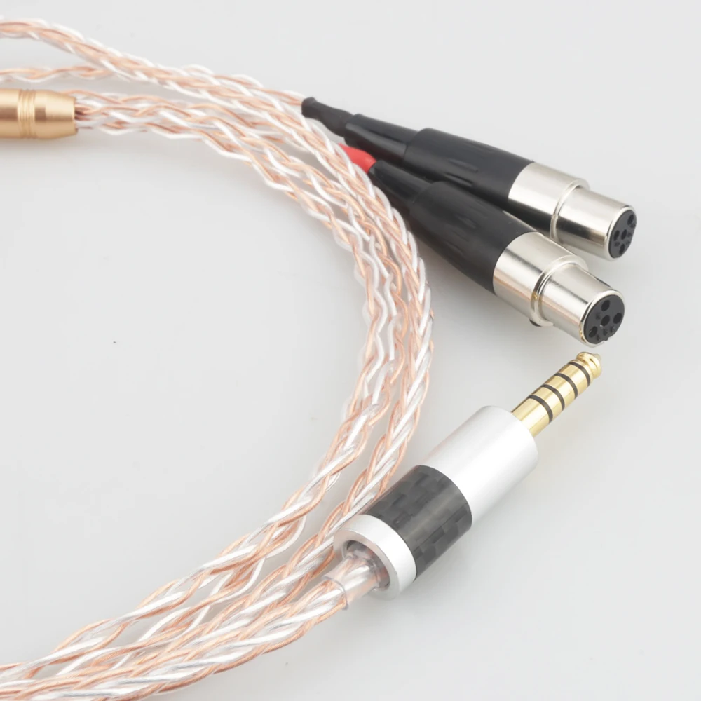 New 4 4MM Balanced HiFi Headphone Cable For Audeze LCD 2 LCD 3 LCD 4 LCD X LCD XC Headphone and for Astell Kern AK240 AK380