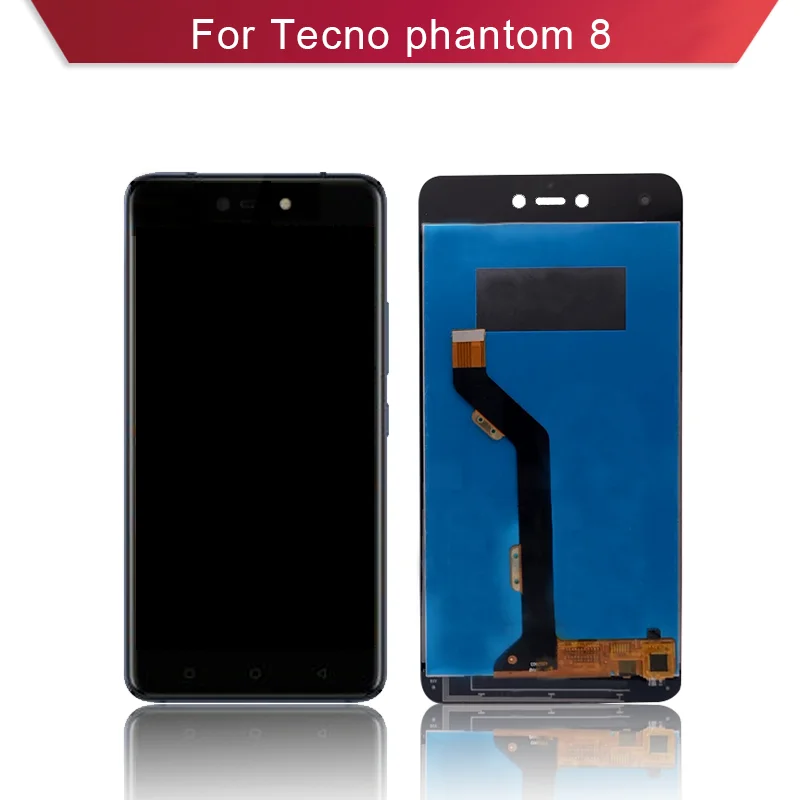 

BKparts For Tecno Phantom8 LCD Display With Touch Screen Phantom 8 AX8 LCD Screen Digitizer Complete Assembly Replacement