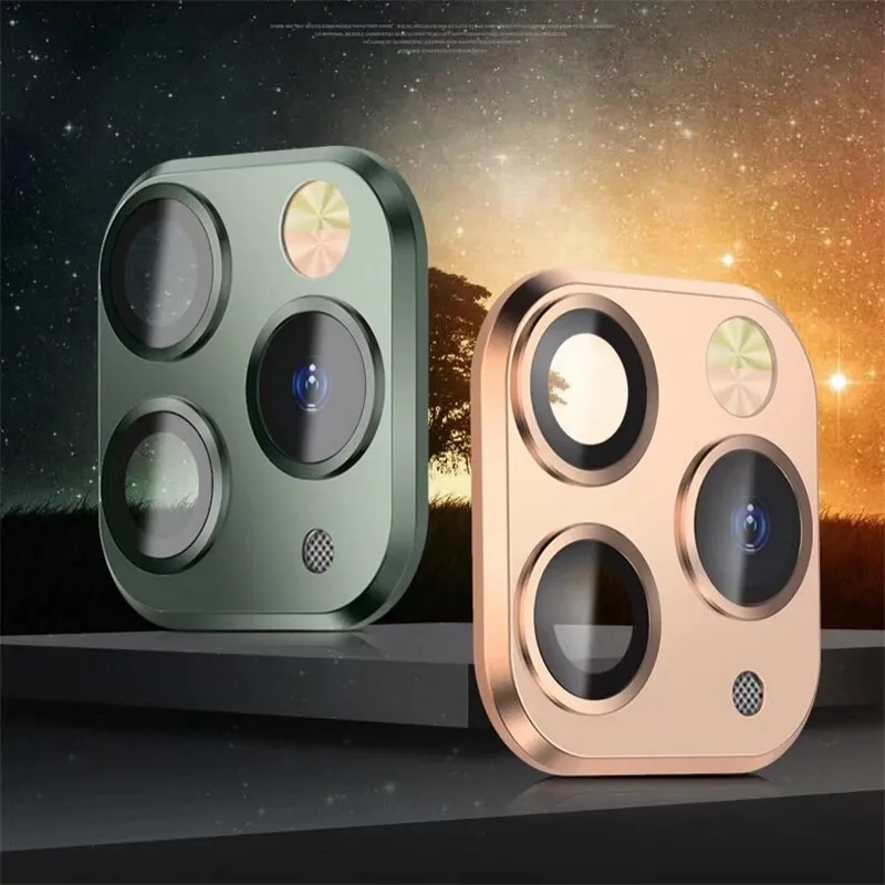 

For iPhone X XS Max XR Seconds Change 11 PRO MAX Lens Sticker 11PRO MAX Luxury Metal Alumium Camera Lens Case Protective Cover