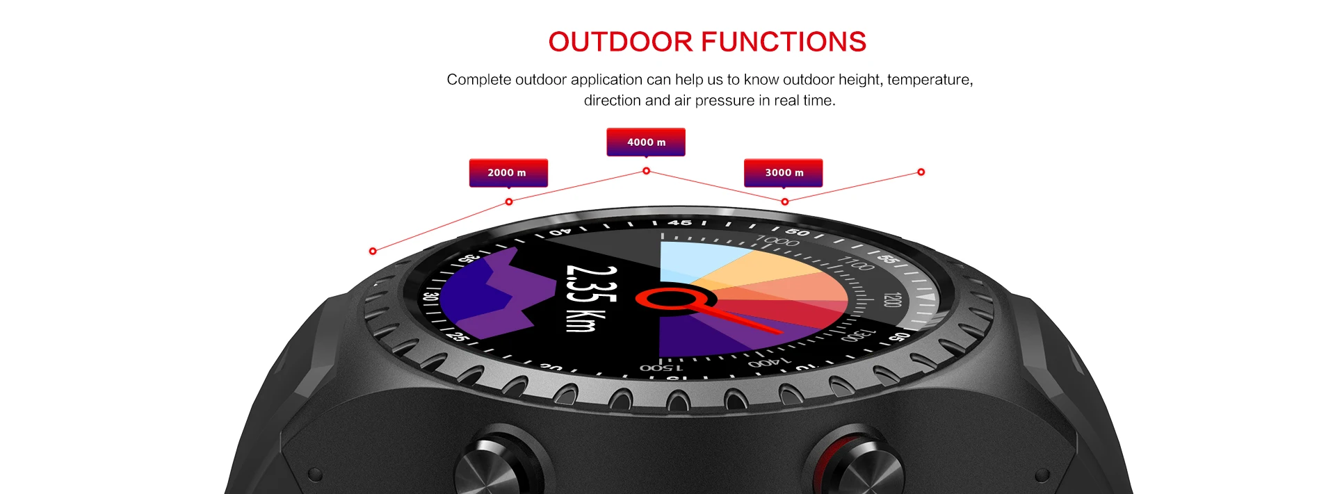 696 M1 Smart Watch Support SIM Card Bluetooth Call Compass GPS Watch IP67 Waterproof Multiple Sport Modes Long Time Standby