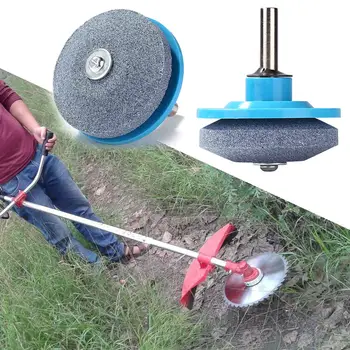 

Lawn Mower Blade Sharpener Grinding Rotary Multi-function No Trough Sharp Knife Edge Universal Faster Blade Drill Cutter