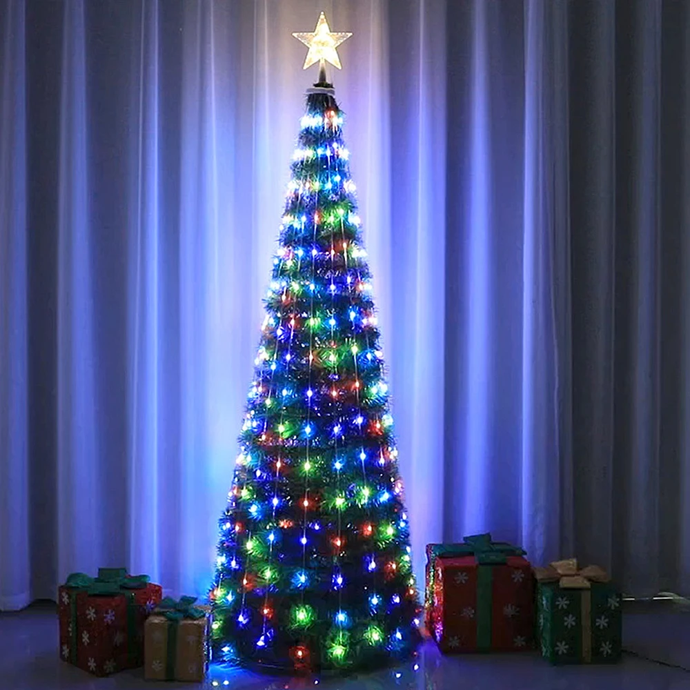 

1.8M Artificial Christmas Tree Decoration For Home With LED Lights Big Pine Xmas Tree New Year Home Decor Arbol De Navidad
