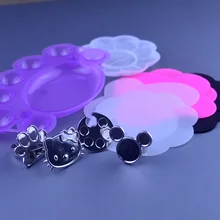 Цветной смешивание краски Рисование дизайн ногтей Палитра блюдо цветок Маникюр Инструмент 9 модель на выбор