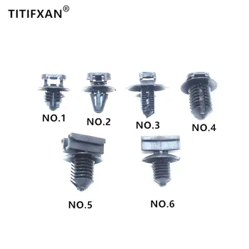 

12PCS Auto frame girder chassis barbed cable ties straps fixed base plastic fasteners rivet clips set mix for all cars